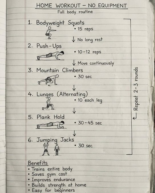 Thuis workout