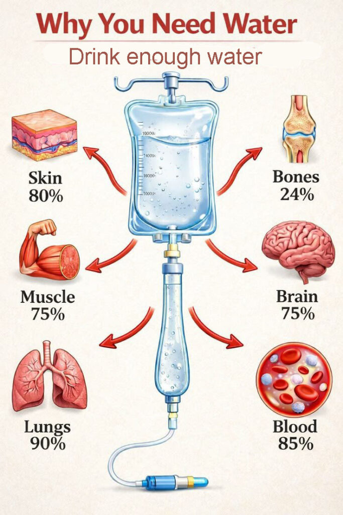 Waarom water drinken